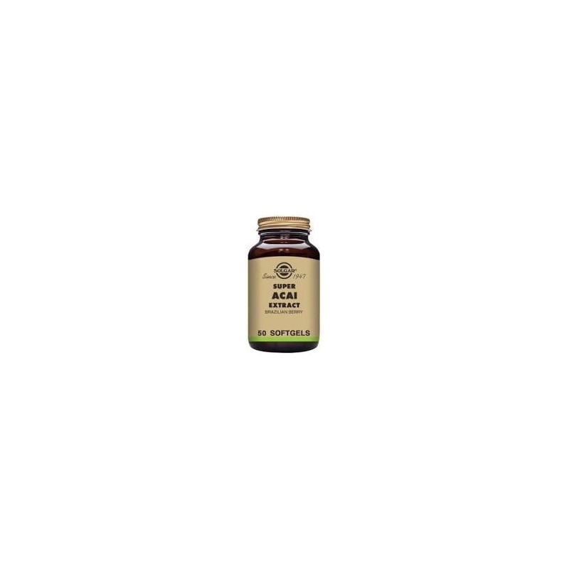 SUPER ACAI EXTRACTO DE BAYA DE BRASIL · 50 CAPSULAS · SOLGAR