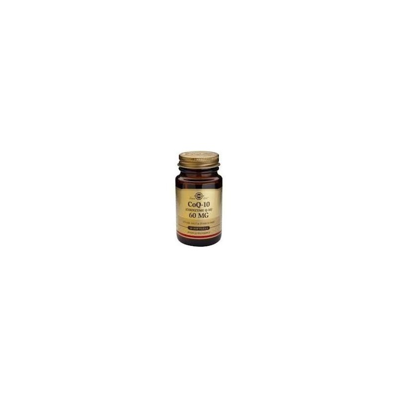 COENZIMA Q10 60mg en aceite · 30 CAPSULAS BLANDAS · SOLGAR