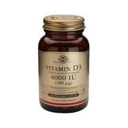 VITAMINA D3 4000ui (100mcg) · 60 CAPSULAS VEGETALES · SOLGAR