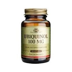 UBIQUINOL 100mg. forma reducida de Co Q10 50 CAPSULAS BLANDAS -SOLGAR