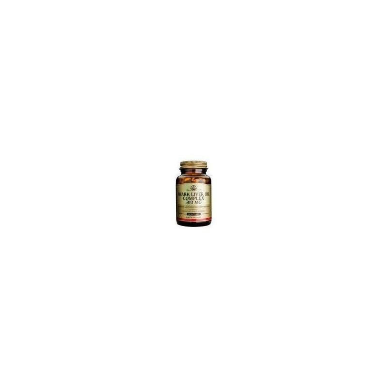 ACEITE DE HIGADO DE TIBURON complex 500MG -60 CAPSULAS -SOLGAR