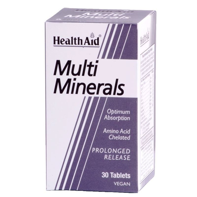 Multiminerales - 30 comp - Health Aid