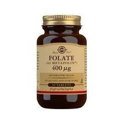FOLATO (como metafolin) 400mcg. 100 COMPRIMIDOS -SOLGAR