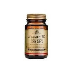 VITAMINA B2 100mg.(riboflavina) 100 CAPSULAS VEGETALES -SOLGAR