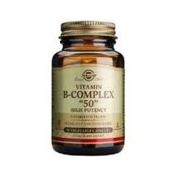 B-COMPLEX 50 · 100 CAPSULAS VEGETALES · SOLGAR
