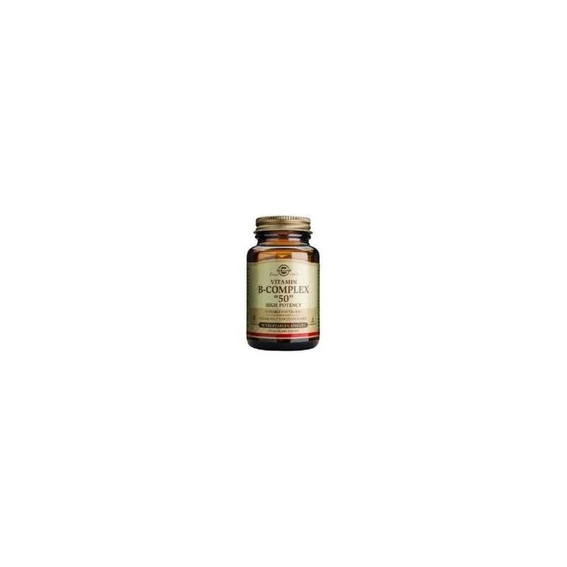 B-COMPLEX 50 · 100 CAPSULAS VEGETALES · SOLGAR