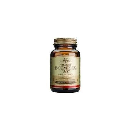 B-COMPLEX 50 · 100 CAPSULAS VEGETALES · SOLGAR