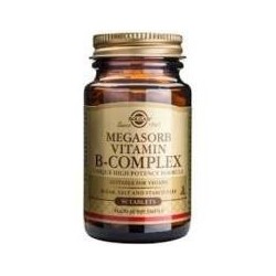 MEGASORB B-complex · 50 COMPRIMIDOS · SOLGAR