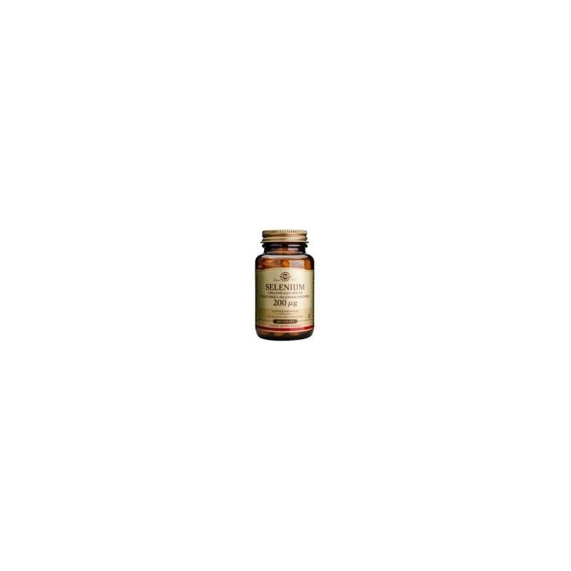 SELENIO 200mcg (sin levadura) · 100 COMPRIMIDOS · SOLGAR