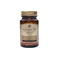 VITAMINA D3 1000ui (25mcg) 100 COMPRIMIDOS MASTICABLES -SOLGAR
