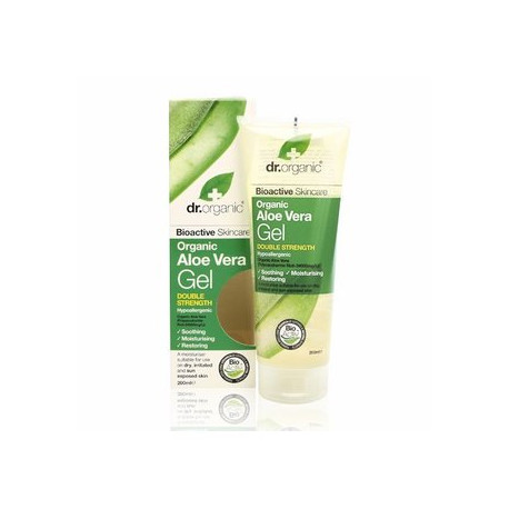 Dr.Organic Gel de Aloe Vera Organico con pepino, olmo escoces y Calendula  200 ml