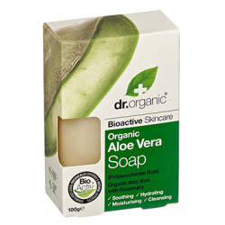DR. ORGANIC - Pastilla de jabón de Aloe Vera (100g)