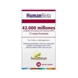 HUMAN BIOTA · 30 CAPSULAS · SURA VITASAN