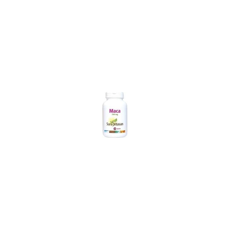MACA 750mg · 120 CAPSULAS · SURA VITASAN
