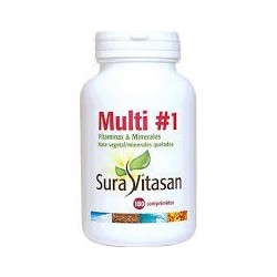 MULTI 1 VITAMINS & MINERALS · 180 COMPRIMIDOS · SURA VITASAN
