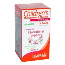 Children's MultiVitamin + Minerals Chewable Tablets - Health Aid