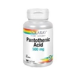ACID PANTOTHENIC 500mg. 100 CAPSULAS -SOLARAY