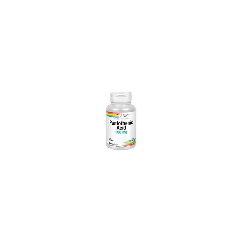 ACID PANTOTHENIC 500mg · 100 CAPSULAS · SOLARAY
