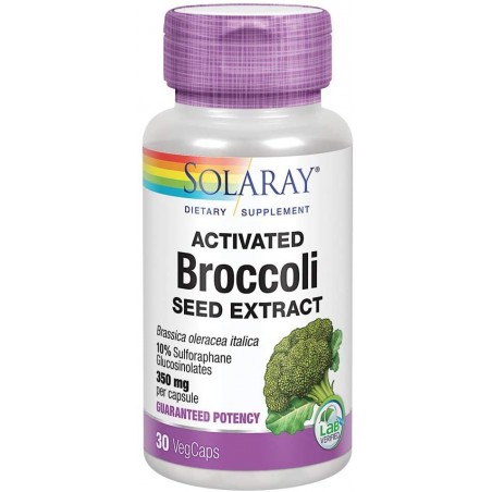 ACTIVATED BROCCOLI seed extract 350mg · 30 CAPSULAS · SOLARAY