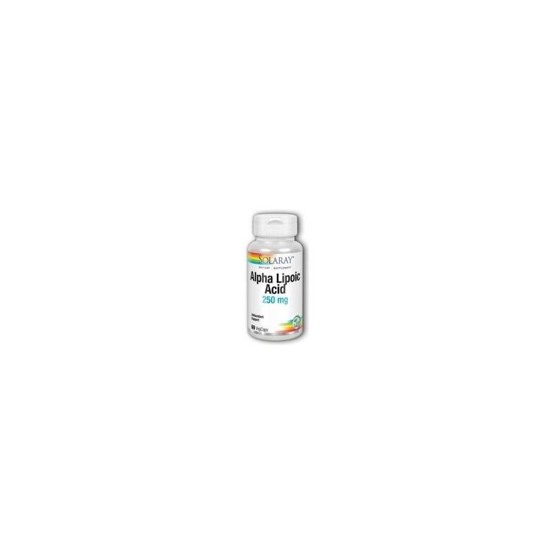 ALPHA LIPOIC ACID 250mg · 60 CAPSULAS · SOLARAY