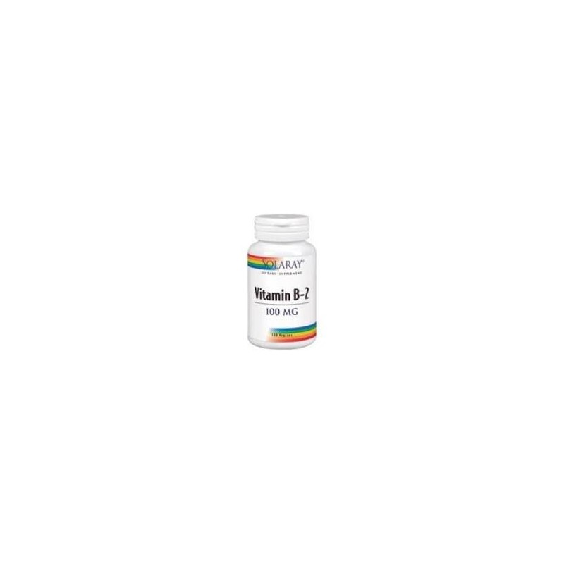 B2 100mg · 100 CAPSULAS VEGANAS · SOLARAY