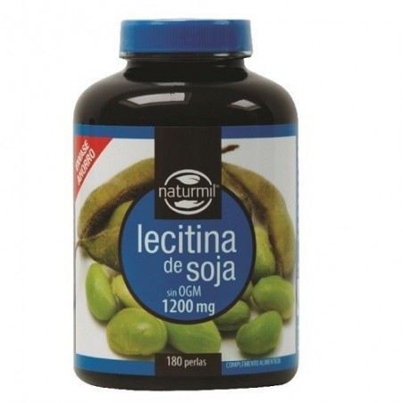Lecitina de Soja - 1200 mg - 180 Perlas - Naturmil