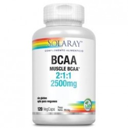 BCAA 2500 MG -120 CAPSULAS -SOLARAY