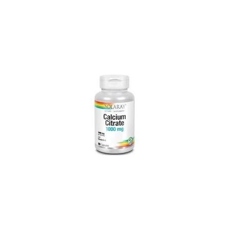 CALCIO citrato 1000mg. + VIT D3 · 90 CAPSULAS · SOLARAY