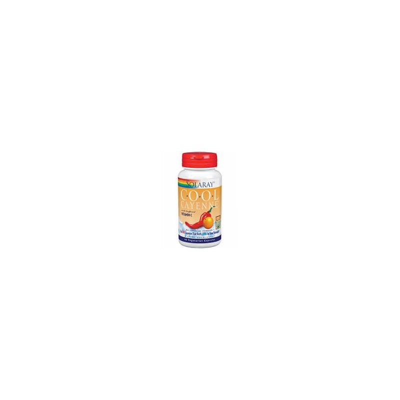COOL CAYENNE 60 MG · 60 CAPSULAS VEGETALES · SOLARAY