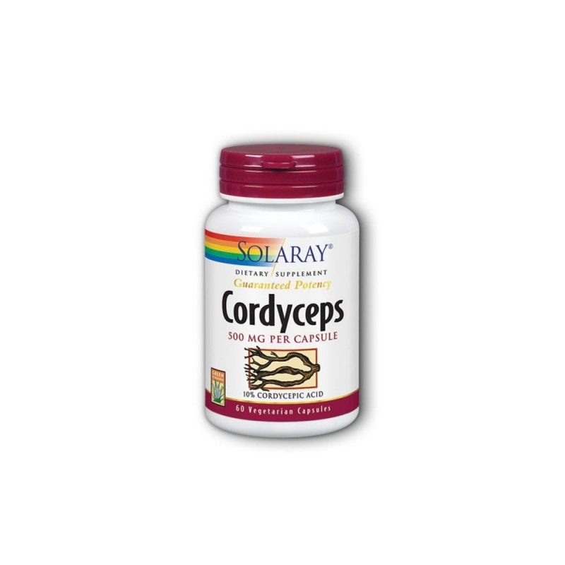 CORDYCEPS fermented 500mg · 60 CAPSULAS VEGETALES · SOLARAY