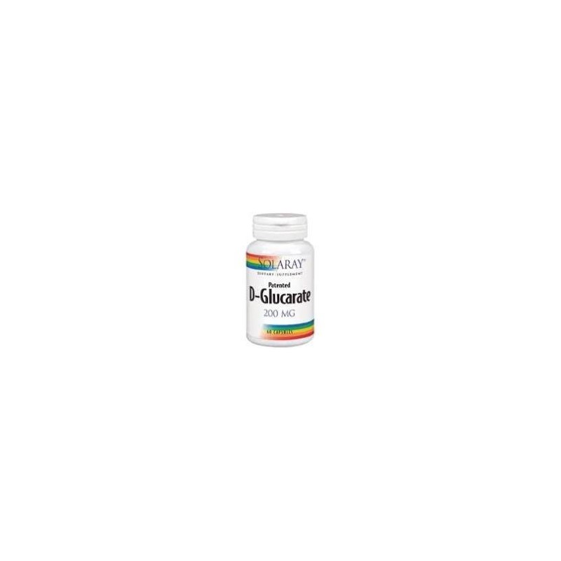 D-GLUCARATE CALCIUM 200 MG · 60 CAPSULAS · SOLARAY