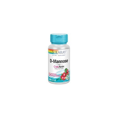 D-MANNOSE/CRANANCTIN · 60 CAPSULAS · SOLARAY