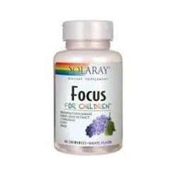 FOCUS FOR CHILDREN 60 COMPRIMIDOS MASTICABLES -SOLARAY