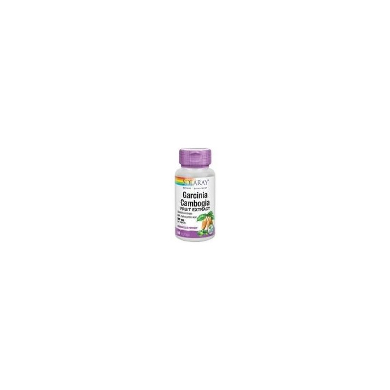 GARCINIA CAMBOGIA 500 MG · 60 CAPSULAS VEGETALES · SOLARAY