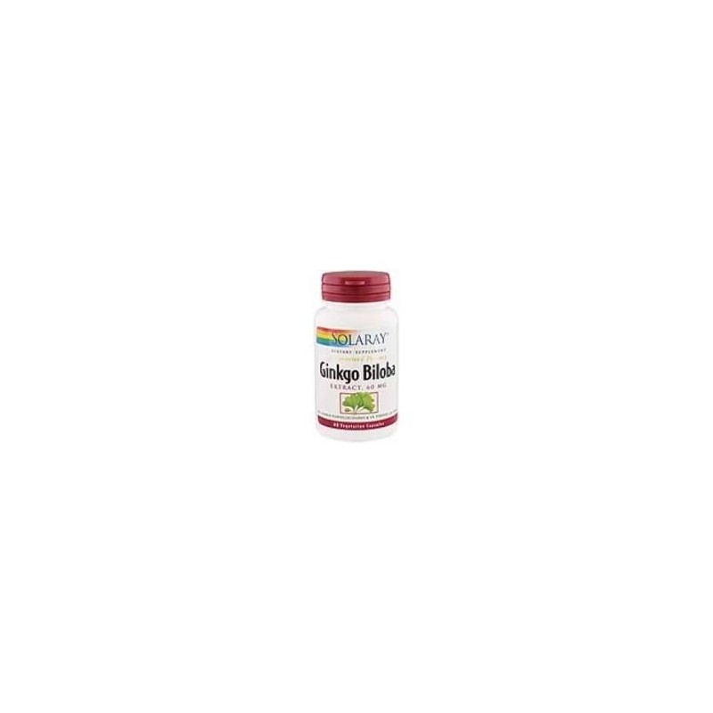 GINKGO BILOBA 60mg · 60 CAPSULAS · SOLARAY