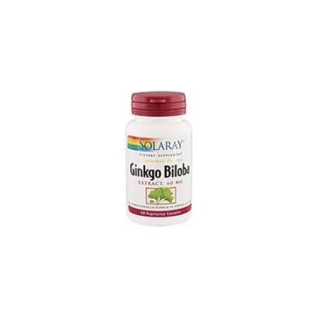 GINKGO BILOBA 60mg · 60 CAPSULAS · SOLARAY