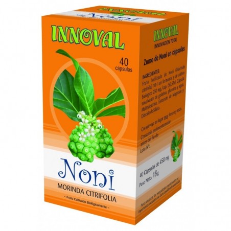 NONI · 40 CÁPSULAS · INNOVAL