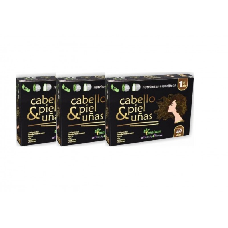 Cabello, piel y uñas  40 cápsulas · Pinisan
