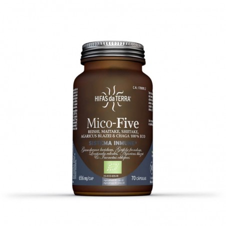 Mico Five + Chaga · 70 cápsulas · Hifas da Terra