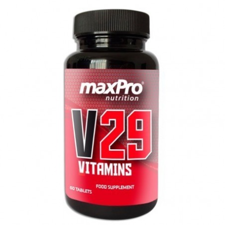 V29 VITAMINS · 60 TABLETAS · MAXTOP