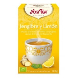TE JENGIBRE Y LIMON ( YOGI TEA ) BIOLOGICO 17 BOLSITAS 1,8g