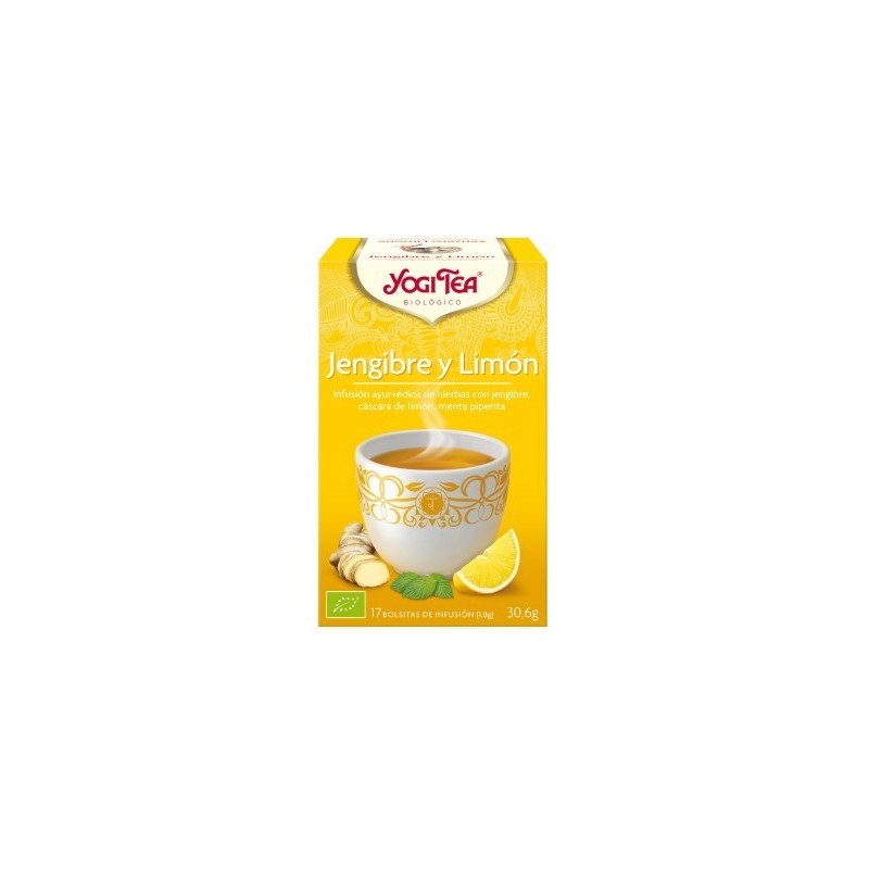 TE JENGIBRE Y LIMON · YOGI TEA  · 17 BOLSITAS 1,8 MG