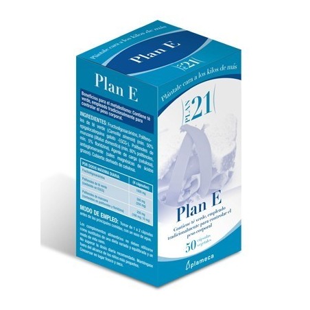 PLAN E · PLAN 21 · 50 cápsulas · Plameca