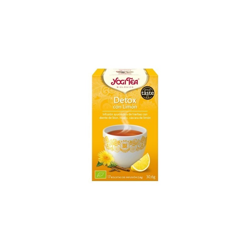 TE DETOX CON LIMON ( YOGI TEA) BIOLOGICO 17 BOLSITAS 1.8g