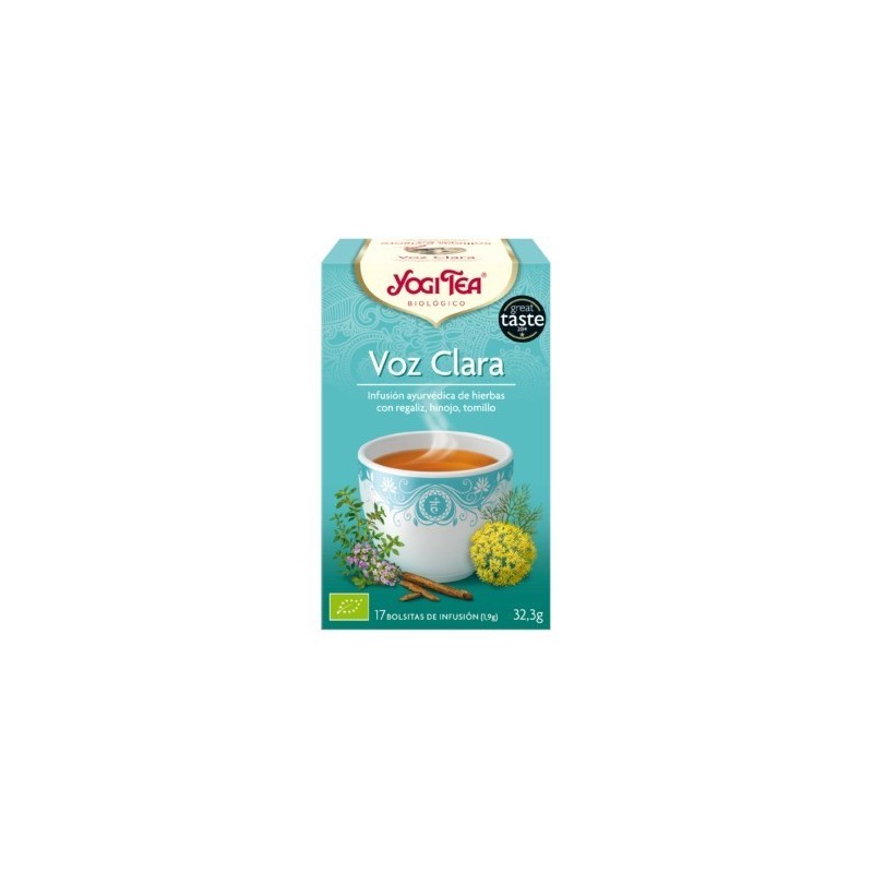 TE VOZ CLARA ( YOGI TEA ) BIOLOGICO 17 BOLSITAS 1.8g