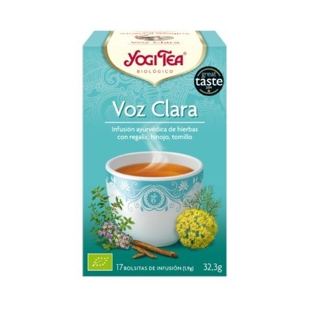 TE VOZ CLARA ( YOGI TEA ) BIOLOGICO 17 BOLSITAS 1.8g