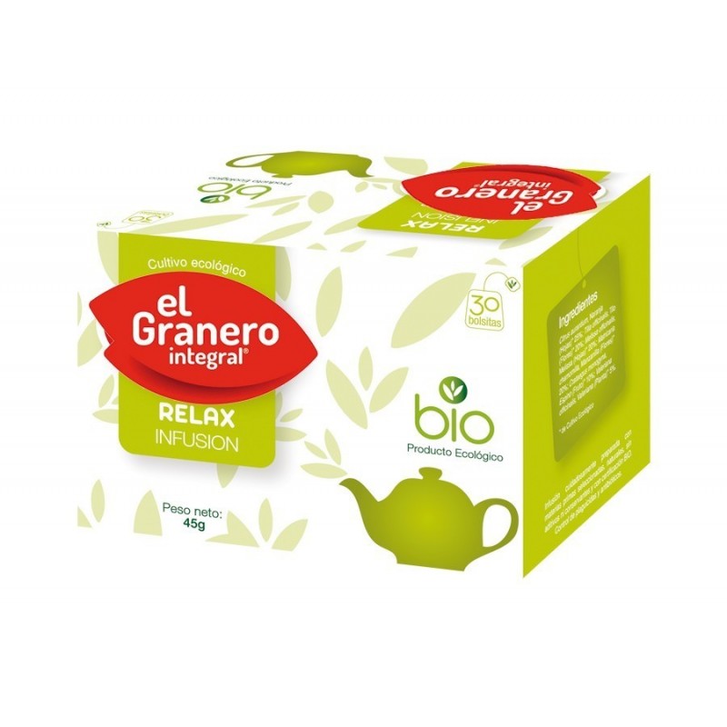 INFUSION RELAX BIO · EL GRANERO · 30 BOLSITAS