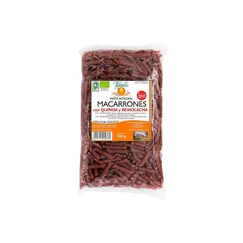 Macarrones con quinoa y remolacha bio ( VEGETALIA ) 500gr