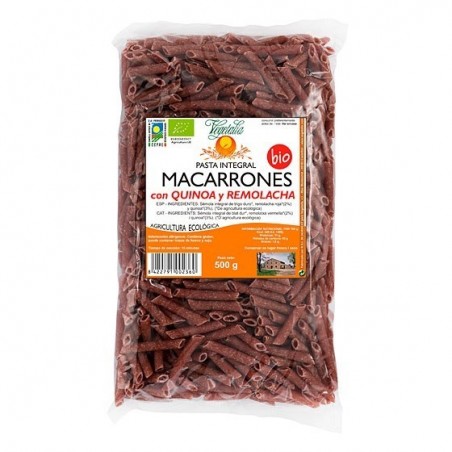 Macarrones con quinoa y remolacha bio ( VEGETALIA ) 500gr