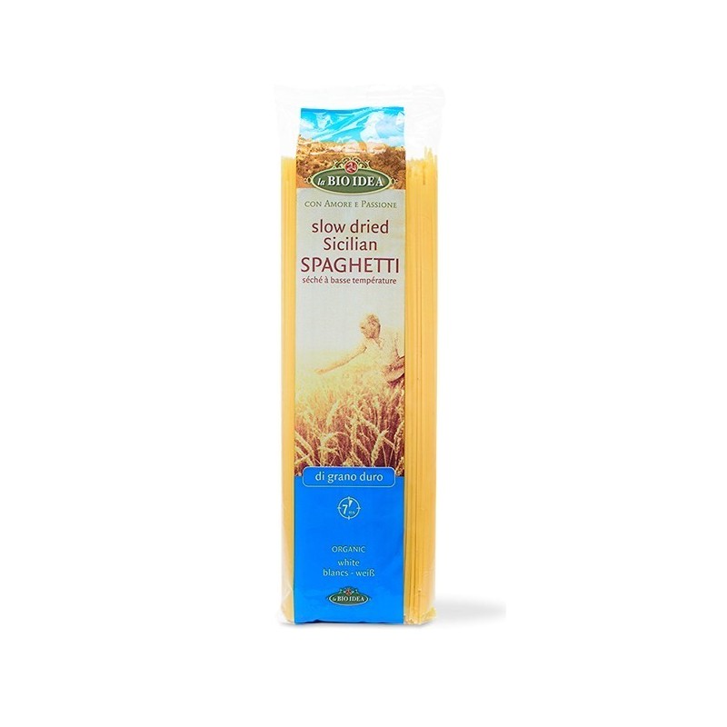 SPAGHETTI DE PASTA DE SEMOLA DE TRIGO DURO ( LA BIO IDEA ) 500gr